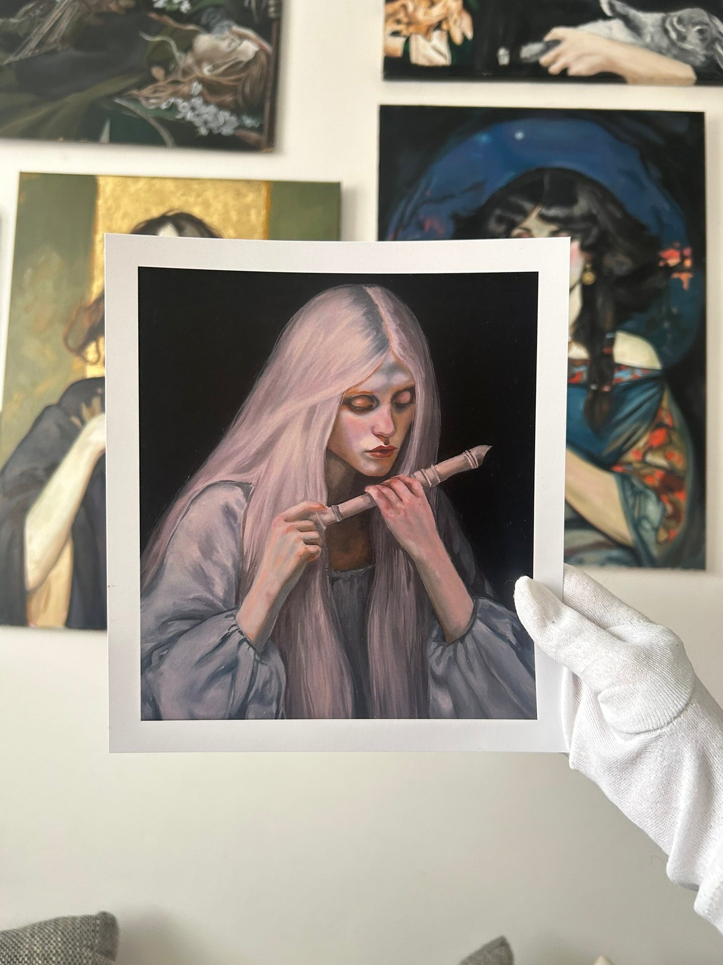 "The Dreaming Muse" tisk (210 × 210 mm)