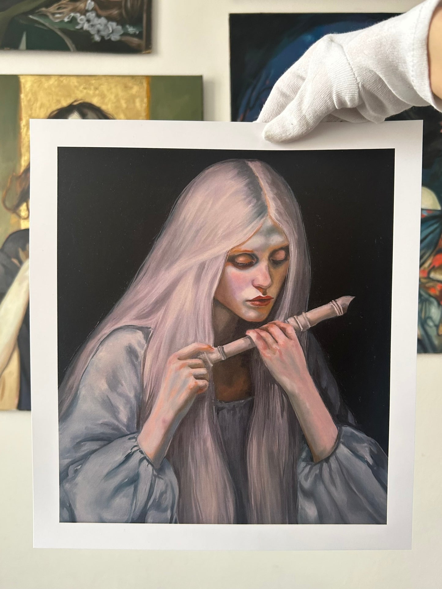 "The Dreaming Muse" print (11,7 × 11,7 inches)